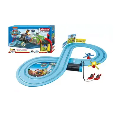 Autodráha Carrera First Paw Patrol/Tlapková Patrola 2,4m plast +2 auta na bat. v krabici 50x30x7