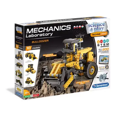 Mechanická laboratoř - Buldozer, 10 modelů, 200 dílků