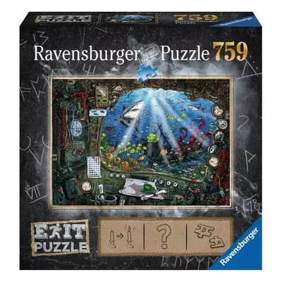 RAVENSBURGER Hra puzzle únikové V ponorce 759 dílků 70x50cm skládačka 2v1