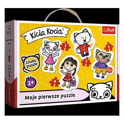 TREFL Baby puzzle Kicia Kocia 4v1 (3,4,5,6 dílků)