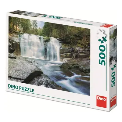 DINO Puzzle 500 dílků Mumlavské vodopády foto 47x33cm skládačka