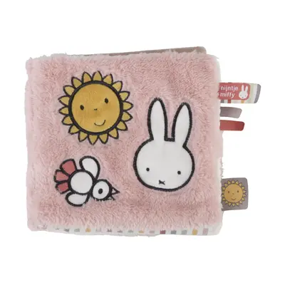 Textilní knížka s aktivitami králíček Miffy Fluffy Pink