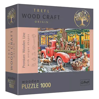 TREFL Wood Craft Origin puzzle Santovi malí pomocníci 1000 dílků