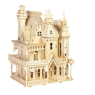 Woodcraft Dřevěné 3D puzzle gotický dům