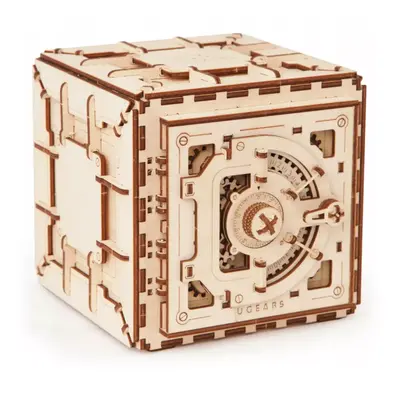 Ugears 3D dřevěné mechanické puzzle Trezor