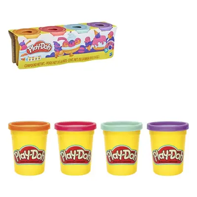 HASBRO PLAY-DOH Kreativní set modelína 4 kelímky dobroty mix barev