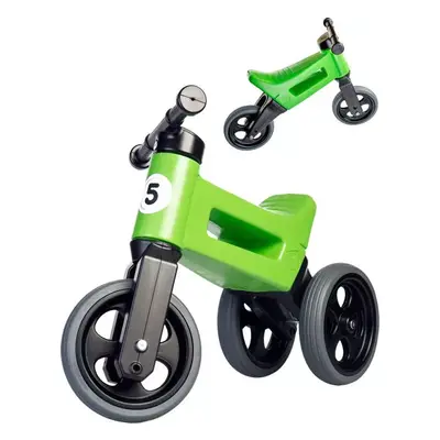 Odrážedlo Funny Wheels Rider Sport 2v1 dětské odstrkovadlo Zelené plast