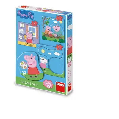 PEPPA PIG - RODINA 3-5 baby Puzzle set