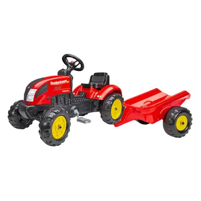 FALK Set baby traktor Country Farmer šlapací Červený vozítko s valníkem