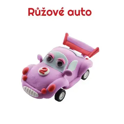 Paulinda modelovací hmota Racing Time auto růžové