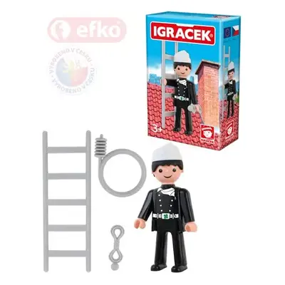 EFKO IGRÁČEK Kominík figurka 7,5cm s doplňky v krabičce STAVEBNICE