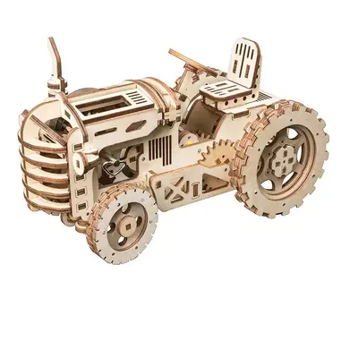 RoboTime 3D dřevěné mechanické puzzle Traktor