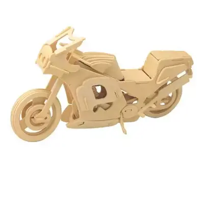 Woodcraft Dřevěné 3D puzzle motorka závodní