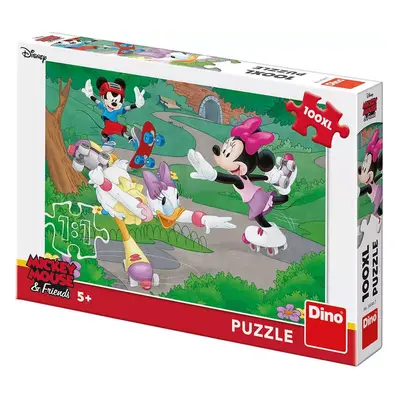 DINO Puzzle 100 dílků Disney Minnie sportuje skládačka 47x33cm