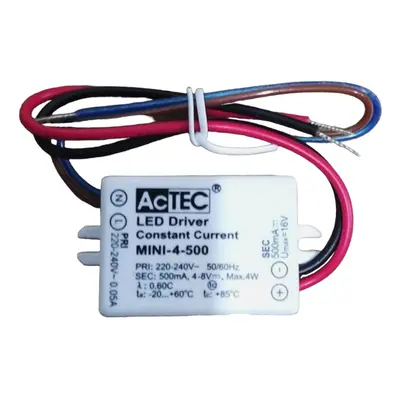 AcTEC AcTEC Mini LED ovladač CC 500mA, 4W, IP65