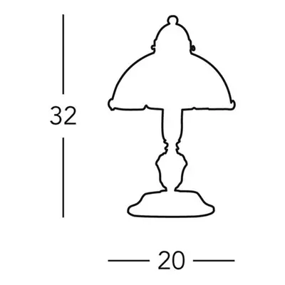 austrolux Stolní lampa Nonna jelen, zelená