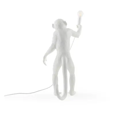 SELETTI LED deko stolní lampa Monkey Lamp, bílá, stojící