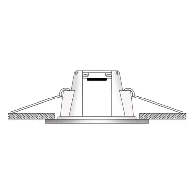 Ledino LED podhledové svítidlo Holstein IP65, 116°, ocel