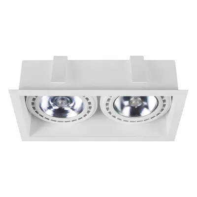 Euluna Podhledový downlight Mod II, dva zdroje, bílá