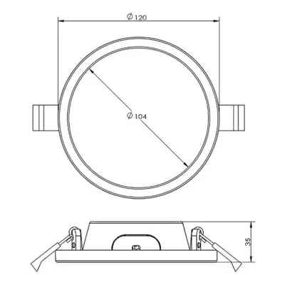 Deko-Light LED vestavné stropní svítidlo Alya, bílé Ø 12 cm 3 000 K