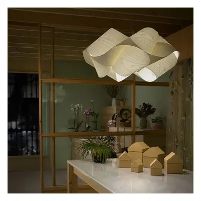 LZF LamPS LZF Swirl závěsné, černý kabel Ø 54cm slonovina