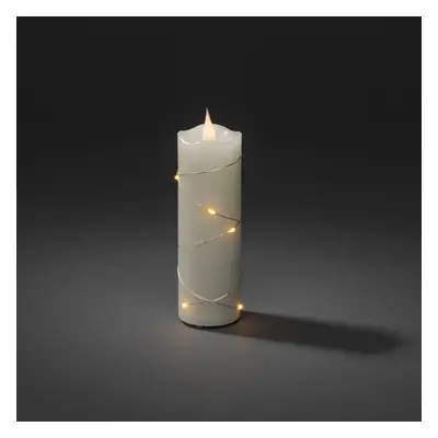 Konstsmide Christmas LED vosková svíčka krémová barva jantarová 15,2 cm