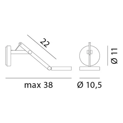 Rotaliana Rotaliana String W0 DTW nástěnné stříbrná stříbrná