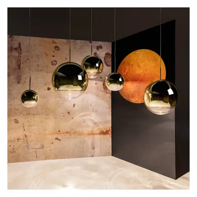 Tom Dixon Tom Dixon Mirror Ball LED závěsná lampa Ø 50 cm zlatá