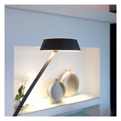 Oligo OLIGO Glance LED stojací lampa oblouk, černá matná