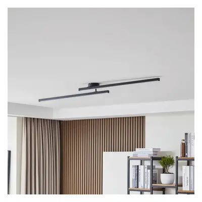 Lindby Lindby LED stropní svítidlo Aurendor, 135 cm, černá, kov