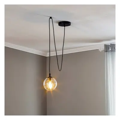 EMIBIG LIGHTING Skleněné závěsné svítidlo, 1 světlo, decentrální, čiré