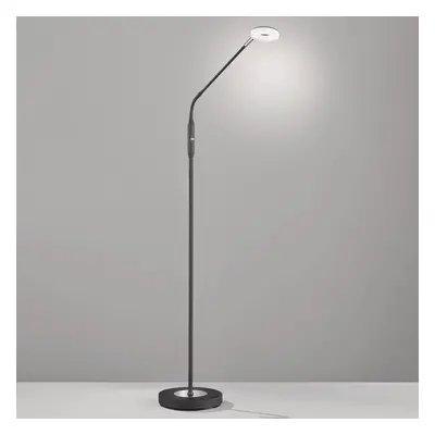 FISCHER & HONSEL LED stojací lampa Dent stmívací CCT, 1 zdroj černá