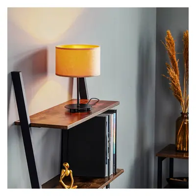 Euluna Stolní lampa Golden Roller výška 30cm béžová/zlatá