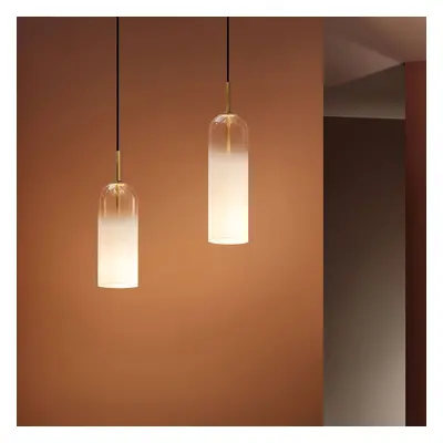 LEDS-C4 LEDS-C4 Glam závěsné světlo sklo bílé výška 38,5cm