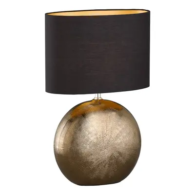 FISCHER & HONSEL Stolní lampa Foro, bronz/černá, výška 53 cm