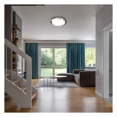 Briloner LED venkovní stropní světlo 3766018 IP44, chrom