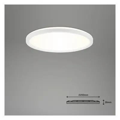 Briloner LED stropní svítidlo Slim S stmívatelné CCT bílé Ø 29 cm