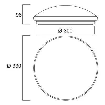 Sylvania Stropní svítidlo LED Sylvania Start Surface, Ø 33 cm