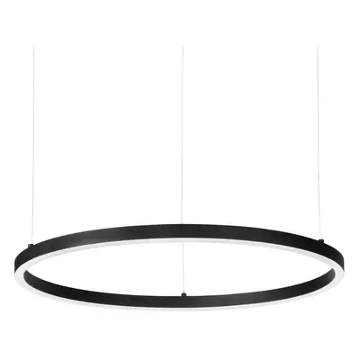 Ideallux Závěsná LED lampa Ideal Lux Oracle Slim Ø 90 cm černá 3 000 K