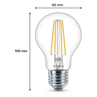 Philips Philips LED žárovka E27 7W 850lm 4 000K čirá 6ks