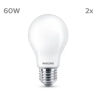 Philips Philips LED žárovka E27 7W 806lm 2700K matná 2ks