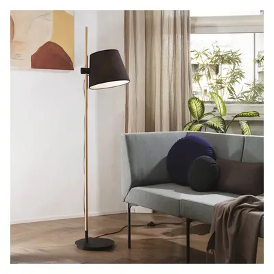 Ideallux Ideal Lux Axel stojací lampa dřevo, černá/přírodní