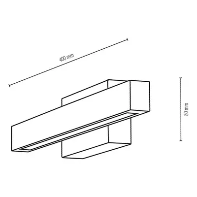 Envostar Zrcadlové nástěnné svítidlo LED Envostar, šířka 40 cm