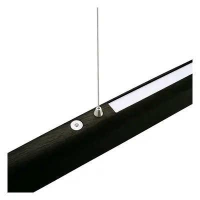 HerzBlut HerzBlut Arco LED závěsná lampa jasan dub dřevěné uhlí 130cm