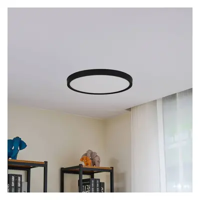 Lindby Lindby LED stropní svítidlo Pravin, Ø 50 cm, CCT, černé