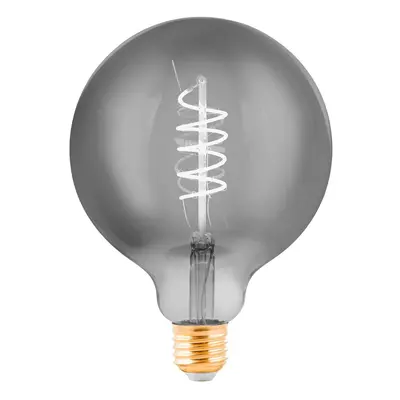 EGLO LED globe E27 G125 4W filament černá-transparentní