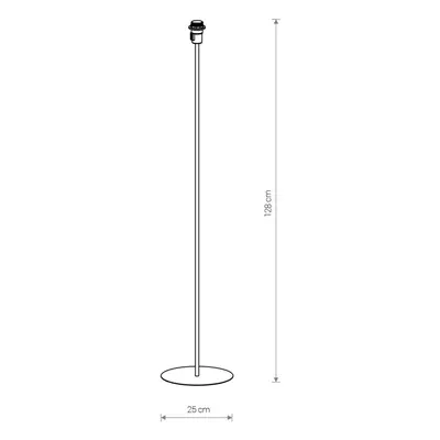 Euluna Rám pro stojací lampu Petit s paticí E27, bílý