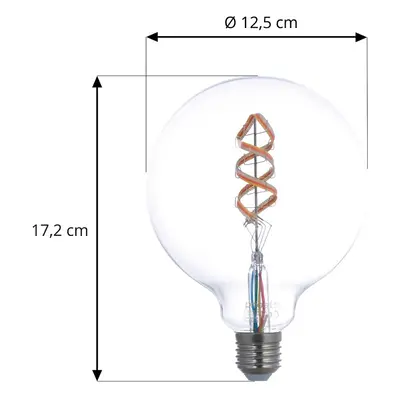 LUUMR LUUMR Smart LED žárovky sada 3 E27 G125 4W RGBW čiré Tuya