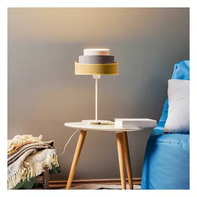 Duolla Stolní lampa Pastell Trio žlutá/šedá výška 50cm