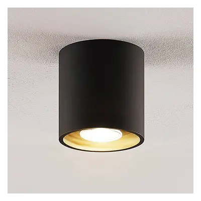 Lindby Lindby Parvin downlight hliník, kulatý, černý